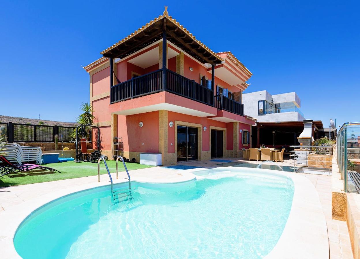 Luxury 5 Star Villa Violetta With Amazing Sea View, Jacuzzi And Heated Pool San Agustin  Luaran gambar