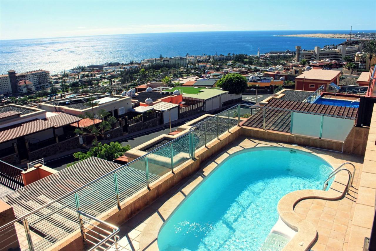 Luxury 5 Star Villa Violetta With Amazing Sea View, Jacuzzi And Heated Pool San Agustin  Luaran gambar